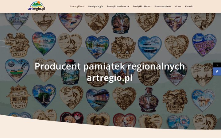 Screenshot of artregio.pl