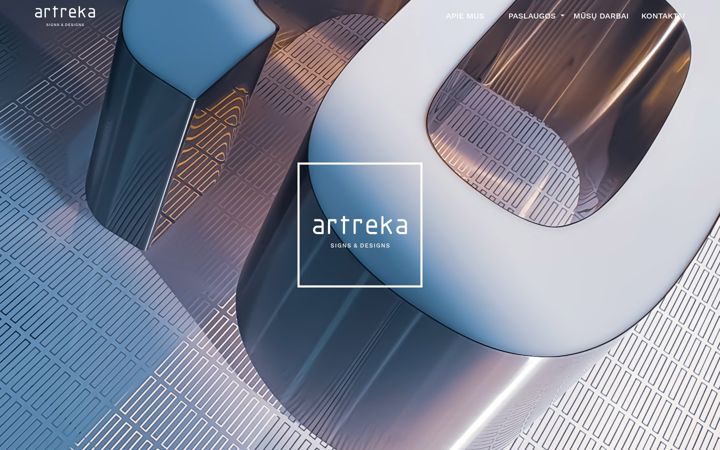 Screenshot of artreka.lt
