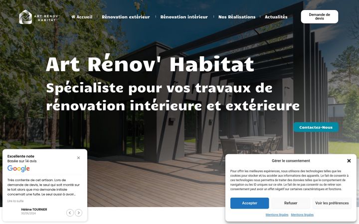 Screenshot of artrenovhabitat.fr