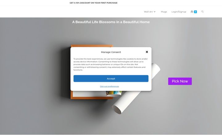 Zrzut ekranu artreon.com