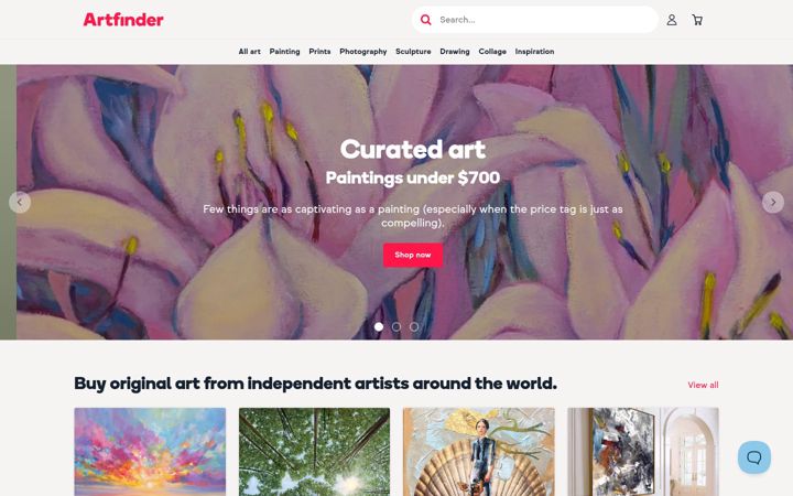 Screenshot of artrepublic.com