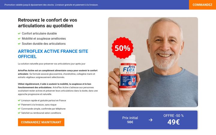 Screenshot of artroflexactivefrance.com