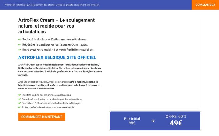 Screenshot of artroflexbelgique.com