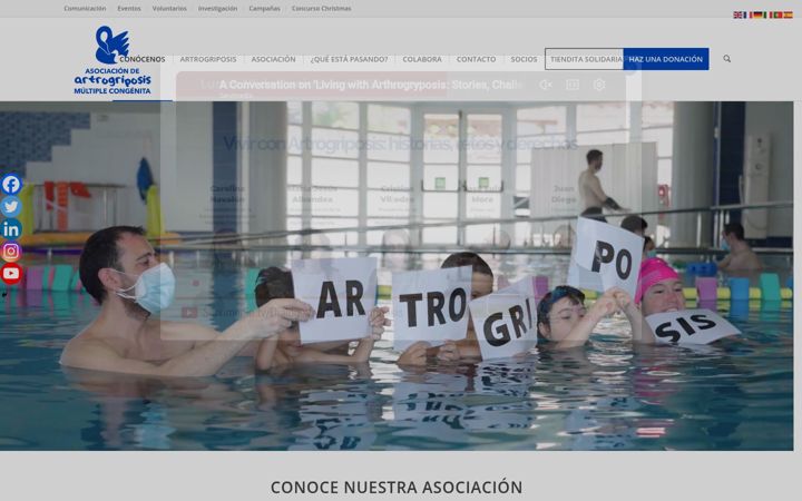 Screenshot of artrogriposis.org