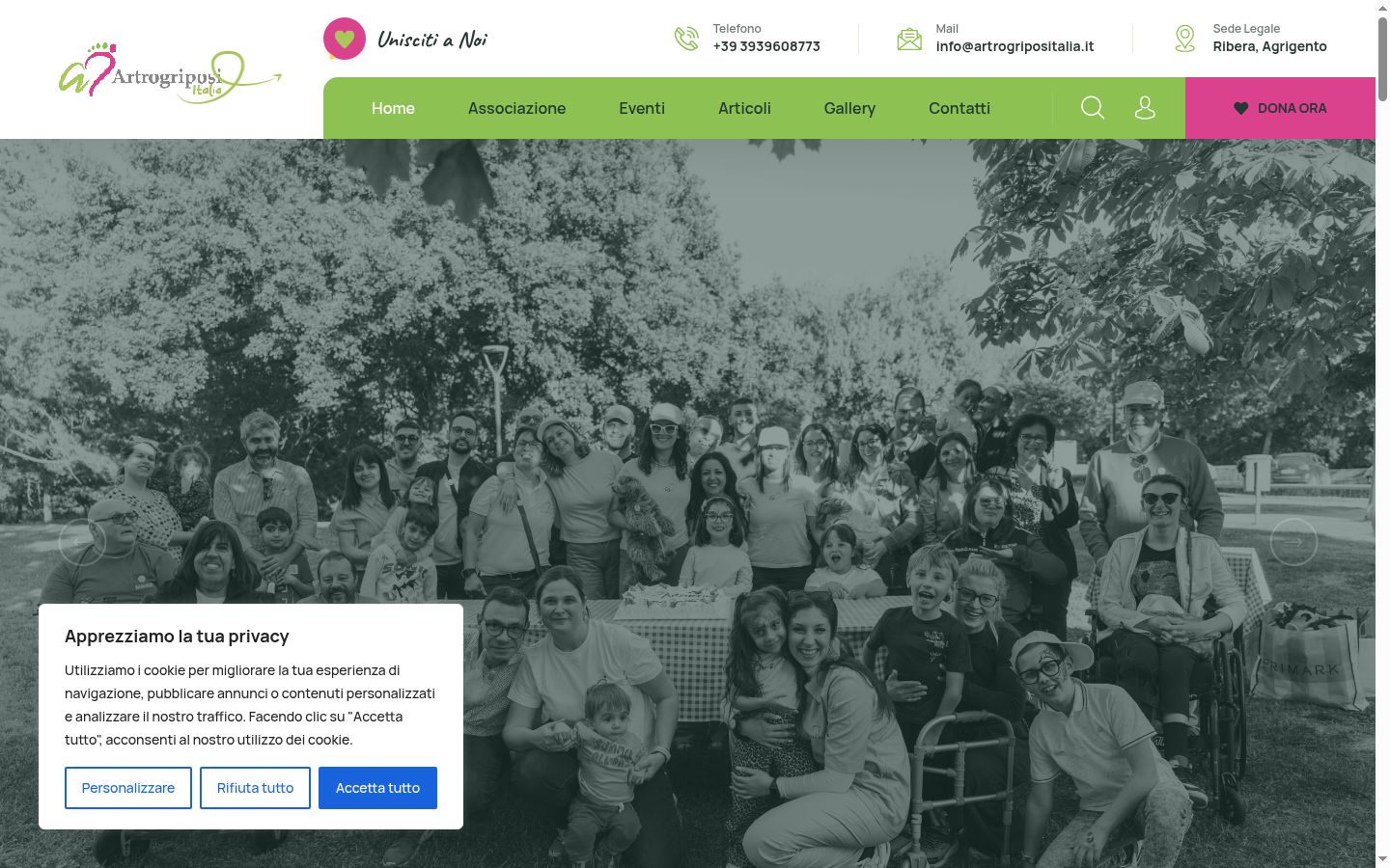 Capture d'écran de la bannière de consentement affichée avant toute interaction