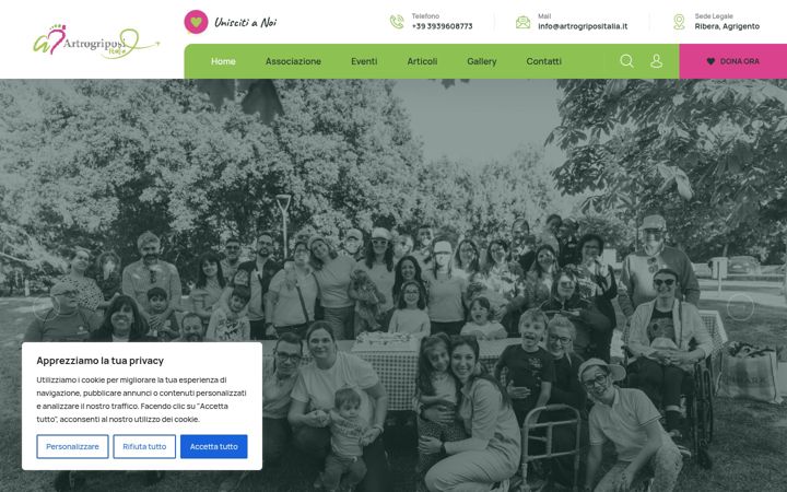 Screenshot του artrogripositalia.it