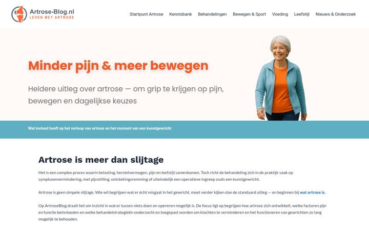 Screenshot του artrose-blog.nl