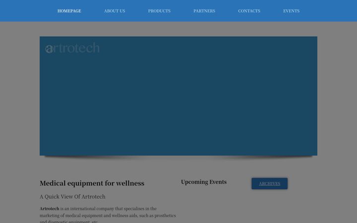 Screenshot of artrotech.com