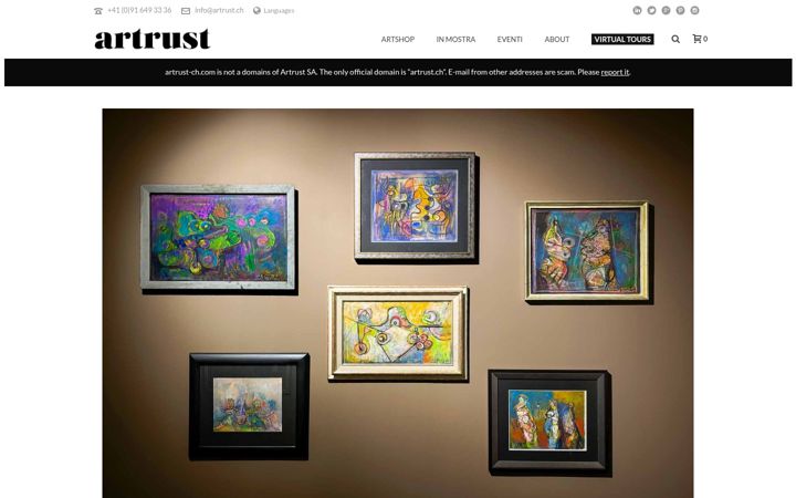 Screenshot of artrust.ch