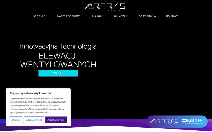 Screenshot of artrys.pl