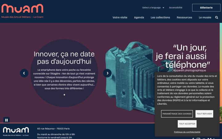 Screenshot of arts-et-metiers.net