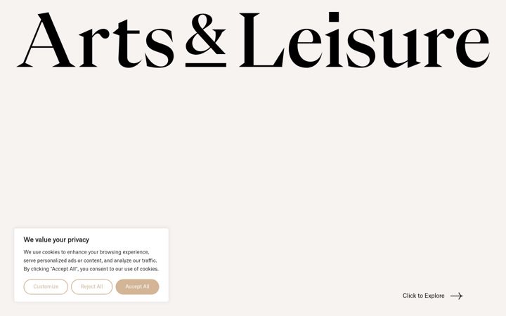 Screenshot of arts-leisure.com