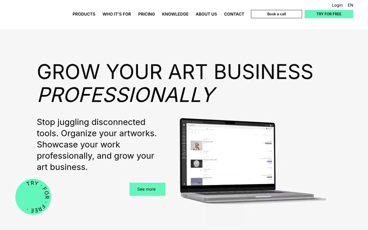 Zrzut ekranu artsaas.com