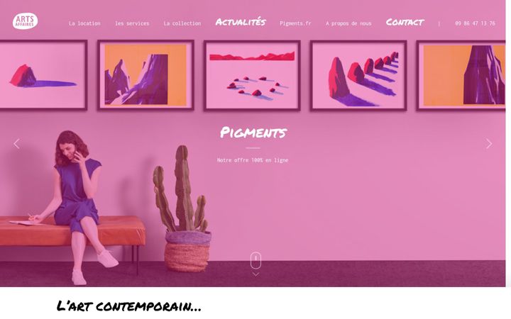 Zrzut ekranu artsaffaires.com