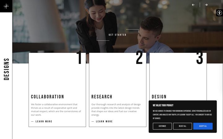 Screenshot of artsandcompany.com