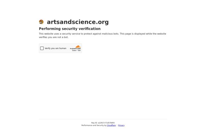 Screenshot of artsandscience.org