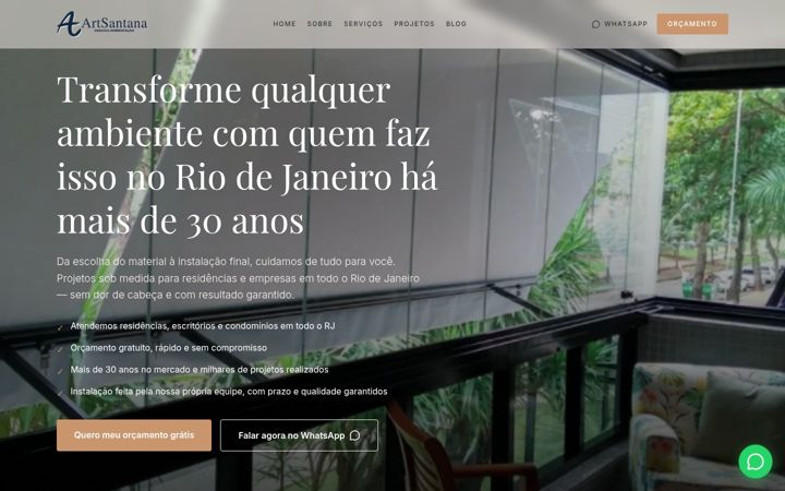 Screenshot von artsantana.com.br