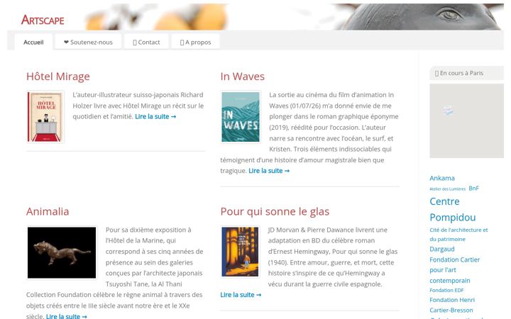 Screenshot of artscape.fr