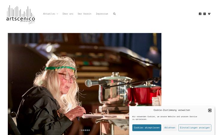 Screenshot of artscenico.de