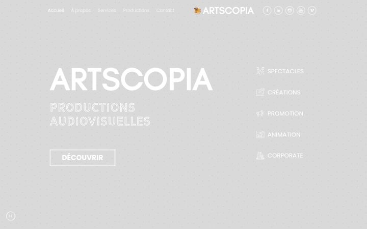 Screenshot of artscopia.fr