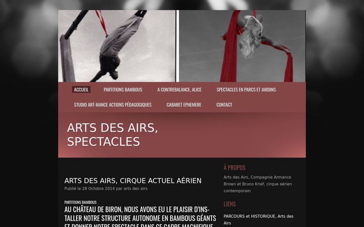 Screenshot of artsdesairs.com