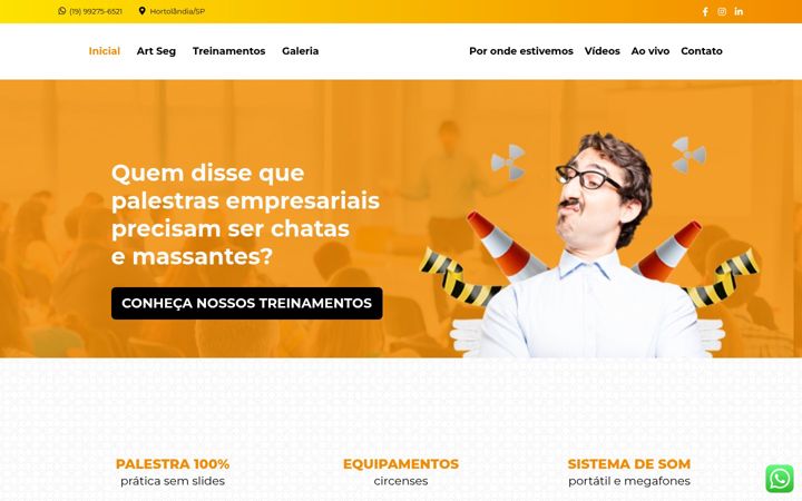 Screenshot of artseg.com.br