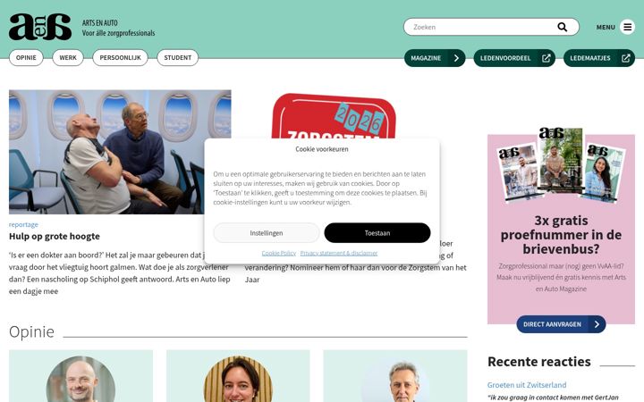 Screenshot of artsenauto.nl