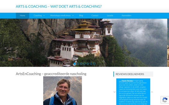 Screenshot of artsencoaching.nl