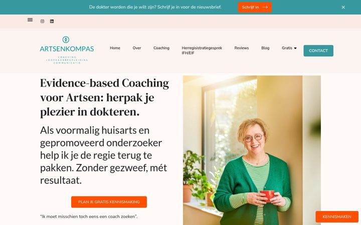 Screenshot of artsenkompas.nl