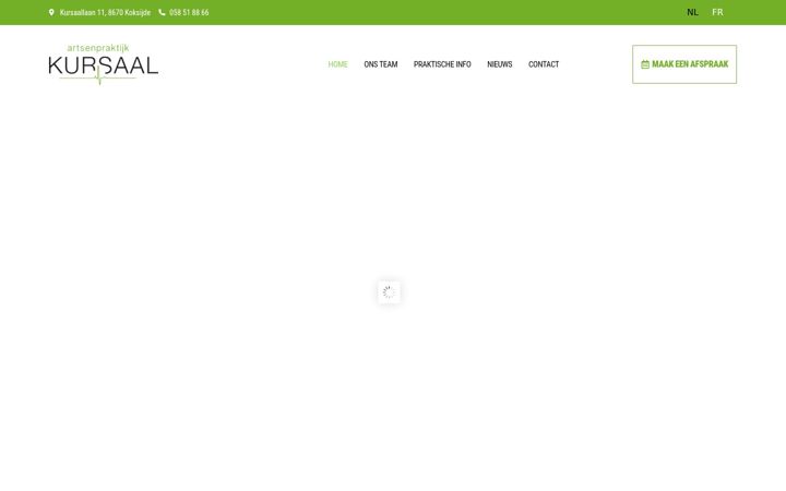 Screenshot of artsenpraktijkkursaal.be