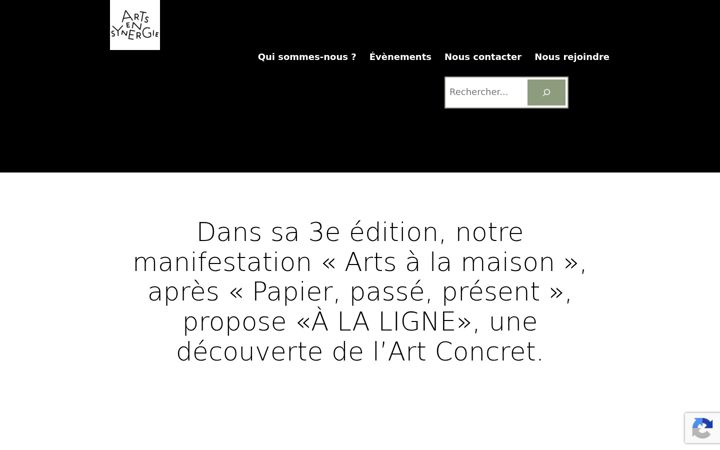 Screenshot of artsensynergie.fr
