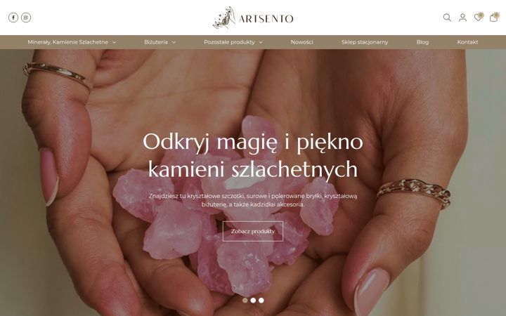 Screenshot of artsento.pl