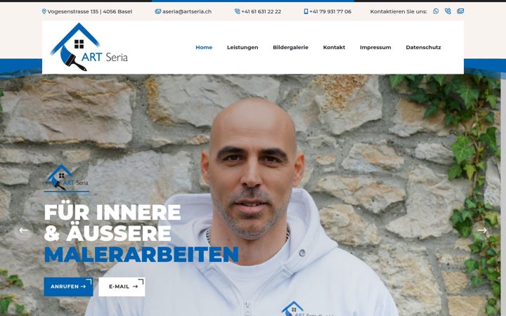 Screenshot of artseria.ch
