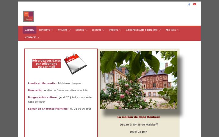 Zrzut ekranu artsetbienetre.org