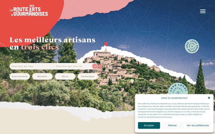 Zrzut ekranu artsetgourmandises.fr