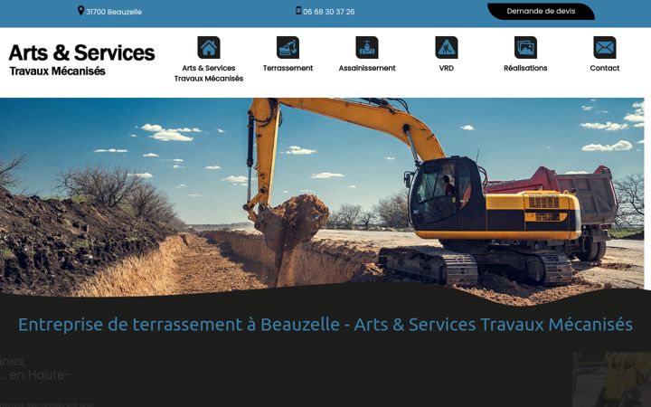Screenshot of artsetservices-tm.fr