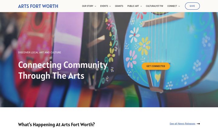 Ekrānuzņēmums no artsfortworth.org
