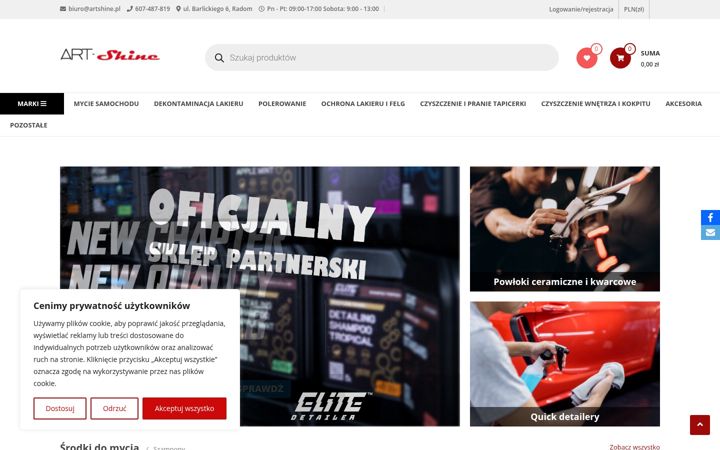 Screenshot of artshine.pl
