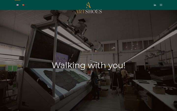 Captura de pantalla de artshoes.pt