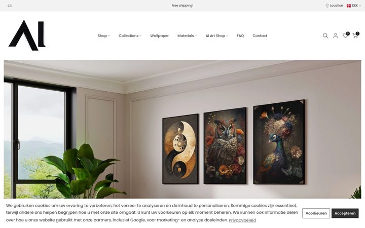 Captura de pantalla de artshopx.eu