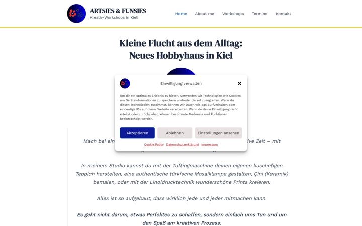 Screenshot of artsiesfunsies.com
