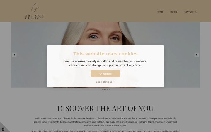 Screenshot of artskinclinic.uk
