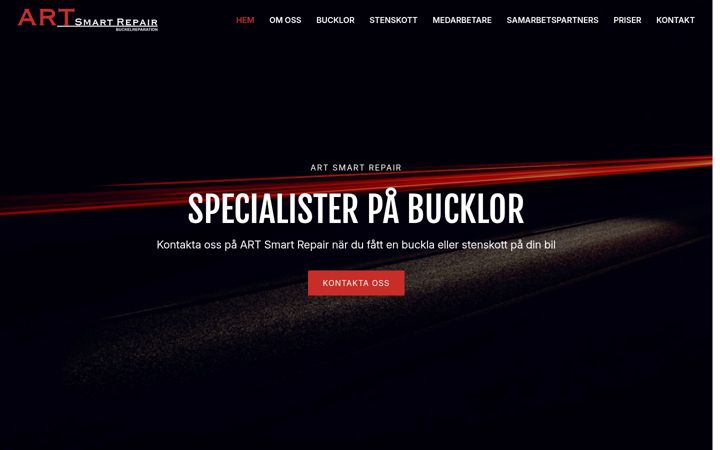 Skärmbild av artsmartrepair.se