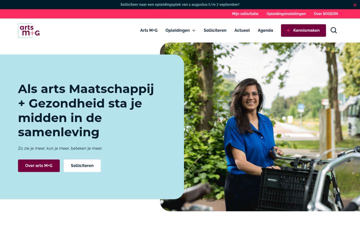 Screenshot of artsmg.nl