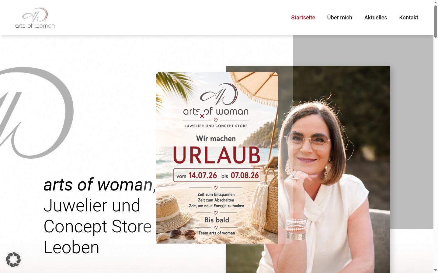 Screenshot des Einwilligungsbanners vor jeglicher Interaktion