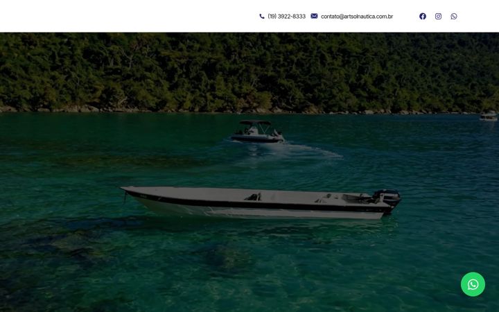 Captura de ecrã de artsolnautica.com.br
