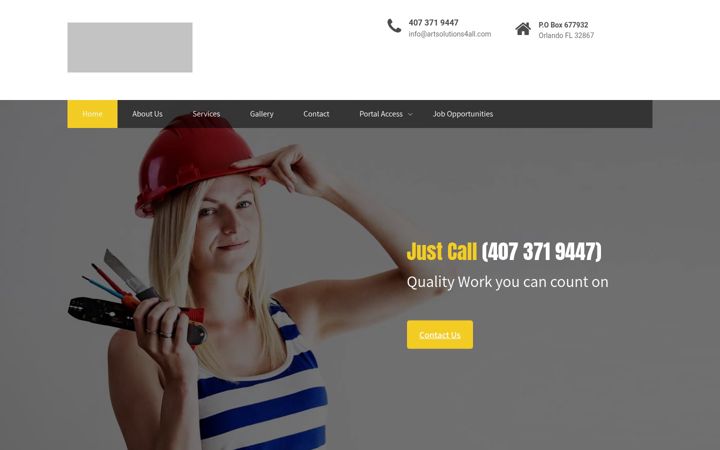 Ekrānuzņēmums no artsolutions4all.com