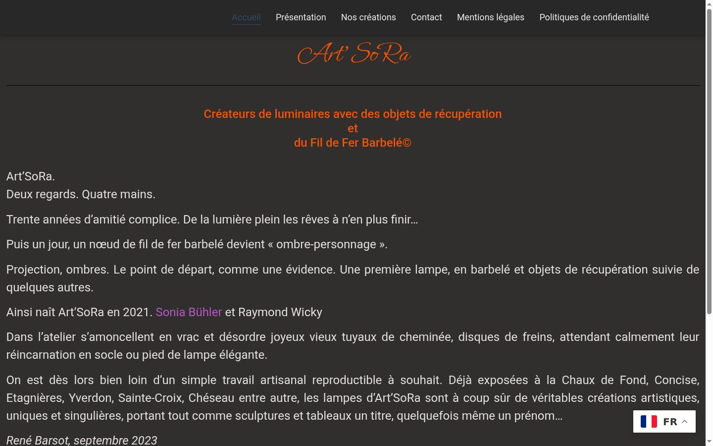 Captura de ecrã do banner de consentimento apresentado antes de qualquer interação