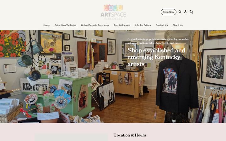 Screenshot of artspaceversailles.com