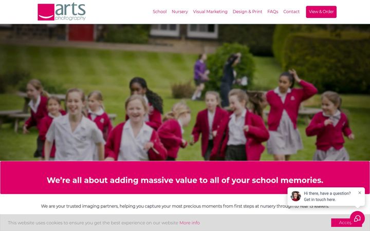 Screenshot of artsphotography.co.uk
